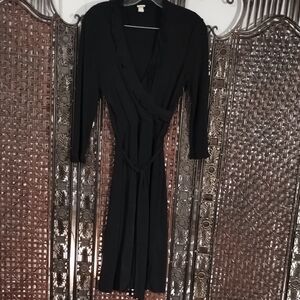 Merona Black Long Sleeve Women Small Dress